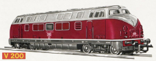 [Lokomotivy] &rarr;&nbsp;[Motorov�]&nbsp;&rarr;&nbsp;[V 200]&nbsp;&rarr;&nbsp;2510: dieselov� lokomotiva �erven�-�ed�