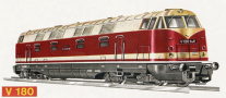 [Lokomotivy] &rarr;&nbsp;[Motorov�]&nbsp;&rarr;&nbsp;[V 180 (BR 118)]&nbsp;&rarr;&nbsp;2520: dieselov� lokomotiva �erven�-kr�mov� s �ern�m pojezdem