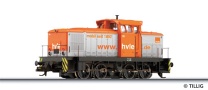 [Lokomotivy] &rarr;&nbsp;[Motorov�]&nbsp;&rarr;&nbsp;[V 60]&nbsp;&rarr;&nbsp;96150: oran�ov�-b�l� s hn�d�m pojezdem &Prime;Havell�ndische Eisenbahn  AG&Prime; (HVLE)