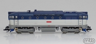 [Lokomotivy] &rarr;&nbsp;[Motorov�]&nbsp;&rarr;&nbsp;[T478.3 &bdquo;Brejlovec&rdquo;]&nbsp;&rarr;&nbsp;CD-754-060: dieselov� lokomotiva b�l�-modr� se sv�tle �ed�m r�mem