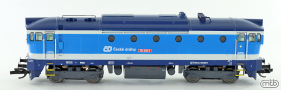 [Lokomotivy] &rarr;&nbsp;[Motorov�]&nbsp;&rarr;&nbsp;[T478.3 &bdquo;Brejlovec&rdquo;]&nbsp;&rarr;&nbsp;CD-754-028: dieselov� lokomotiva v korpor�tn�m modr�m n�t�ru
