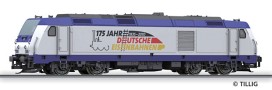 [Lokomotivy] &rarr;&nbsp;[Motorov�]&nbsp;&rarr;&nbsp;[BR 246]&nbsp;&rarr;&nbsp;04931: dieselov� lokomotiva b�l�-modr� s �ern�m pojezdem ITG „175 Jahre Deutsche Eisenbahn“