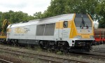 [Lokomotivy] &rarr;&nbsp;[Motorov�]&nbsp;&rarr;&nbsp;[Voith Maxima 40CC]&nbsp;&rarr;&nbsp;70005: b�l�-oran�ov� SGL „Schienen G�ter Logistik“