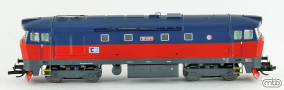 [Lokomotivy] &rarr;&nbsp;[Motorov�]&nbsp;&rarr;&nbsp;[T478.1 &bdquo;Bardotka&rdquo;]&nbsp;&rarr;&nbsp;CDC-751-144: dieselov� lokomotiva �erven�-modr�, �ed� pojezd