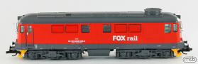 [Lokomotivy] &rarr;&nbsp;[Motorov�]&nbsp;&rarr;&nbsp;[ST43]&nbsp;&rarr;&nbsp;MAV-060DA-FOX: dieselov� lokomotiva �erven� s �edou st�echou a r�mem, �ern� pojezd