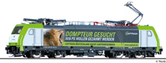 [Lokomotivy] &rarr;&nbsp;[Elektrick�]&nbsp;&rarr;&nbsp;[BR 185]&nbsp;&rarr;&nbsp;04924 E: elektrick� lokomotiva s motivem „Dompteur gesucht“