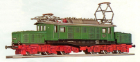 [Lokomotivy] &rarr;&nbsp;[Elektrick�]&nbsp;&rarr;&nbsp;[BR 194]&nbsp;&rarr;&nbsp;[0]2410: elektrick� lokomotiva zelen� s �edou st�echou a �erven�mi podvozky