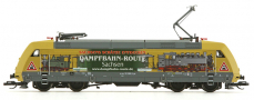 [Lokomotivy] &rarr;&nbsp;[Elektrick�]&nbsp;&rarr;&nbsp;[BR 101]&nbsp;&rarr;&nbsp;502240: elektrick� lokomotiva s reklamn�m potiskem „Dampfbahn-Route Sachsen“
