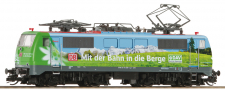 [Lokomotivy] &rarr;&nbsp;[Elektrick�]&nbsp;&rarr;&nbsp;[BR 110]&nbsp;&rarr;&nbsp;7580026: elektrick� lokomotiva s reklamn�m potiskem „Mit der Bahn in die Berge“