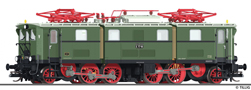 [Lokomotivy] &rarr;&nbsp;[Elektrick�]&nbsp;&rarr;&nbsp;[E 77]&nbsp;&rarr;&nbsp;96404: elektrick� lokomotiva zelen� s �edou st�echou, �erven� kola a pantografy