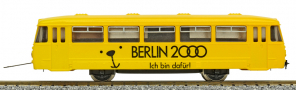[Lokomotivy] &rarr;&nbsp;[Motorov� vozy a jednotky]&nbsp;&rarr;&nbsp;[BR 172]&nbsp;&rarr;&nbsp;2814: p��v�sn� v�z �lut� s olympijsk�m motivem „Berlin 2000 - Ich bin Daf�r!“