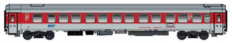 [Osobn� vozy] &rarr;&nbsp;[Rychl�kov�]&nbsp;&rarr;&nbsp;[l��kov� WLABmee]&nbsp;&rarr;&nbsp;58209: l��kov� v�z �erven�-sv�tle �ed� s �edou st�echou „WAGONSERVICE“