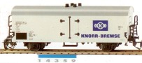 [N�kladn� vozy] &rarr;&nbsp;[Kryt�]&nbsp;&rarr;&nbsp;[2-os� chladic�, pivn� a reklamn�]&nbsp;&rarr;&nbsp;14359: n�kladn� chlad�c� v�z b�l� s �edou st�echou „Knorr Bremse“