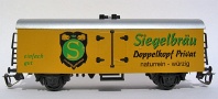 [N�kladn� vozy] &rarr;&nbsp;[Kryt�]&nbsp;&rarr;&nbsp;[2-os� chladic�, pivn� a reklamn�]&nbsp;&rarr;&nbsp;TB-1000: okrov� se st��brnou st�echou &Prime;Siegelbr�u - Doppelkopf privat&Prime;
