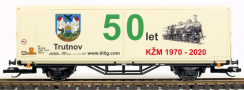 [N�kladn� vozy] &rarr;&nbsp;[Kryt�]&nbsp;&rarr;&nbsp;[2-os� s posuvn�mi bo�nicemi]&nbsp;&rarr;&nbsp;502071: n�kladn� v�z s posuvn�mi bo�nicemi kr�mov� s reklamn�m potiskem „50 let K�M Trutnov“