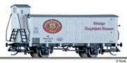 [N�kladn� vozy] &rarr;&nbsp;[Kryt�]&nbsp;&rarr;&nbsp;[2-os� chladic�]&nbsp;&rarr;&nbsp;501644: chlad�c� v�z b�l� s �edou st�echou a s brzda�skou budkou „Bergschlossbrauerei“