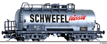 [N�kladn� vozy] &rarr;&nbsp;[Cisternov�]&nbsp;&rarr;&nbsp;[4-os� s l�vkou Ra]&nbsp;&rarr;&nbsp;502351: kotlov� v�z st��brn� s n�pisem „Schwefel fl�ssig“