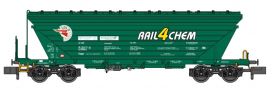 [N�kladn� vozy] &rarr;&nbsp;[Samov�sypn�]&nbsp;&rarr;&nbsp;[4-os� Uagpps]&nbsp;&rarr;&nbsp;NW52219: n�kladn� samov�sypn� v�z na obil� tmav� zelen� „Rail4Chem“