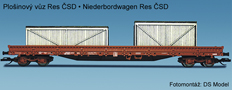[N�kladn� vozy] &rarr;&nbsp;[N�zkost�nn�]&nbsp;&rarr;&nbsp;[4-os� Res]&nbsp;&rarr;&nbsp;501146: n�zkost�nn� n�kladn� v�z �ervenohn�d� s n�kladem dvou beden „Strojexport”