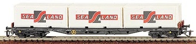 [N�kladn� vozy] &rarr;&nbsp;[N�zkost�nn�]&nbsp;&rarr;&nbsp;[4-os� plo�inov� Rgs]&nbsp;&rarr;&nbsp;15513: n�kladn� plo�inov� v�z �ern� se t�emi kontejnery 20&prime; „SEA LAND“