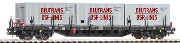 [N�kladn� vozy] &rarr;&nbsp;[N�zkost�nn�]&nbsp;&rarr;&nbsp;[4-os� plo�inov� Rgs]&nbsp;&rarr;&nbsp;500710: n�kladn� plo�inov� v�z �ern� se t�emi kontejnery 20&prime; „Deutrans DSR-Lines”