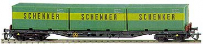 [N�kladn� vozy] &rarr;&nbsp;[N�zkost�nn�]&nbsp;&rarr;&nbsp;[4-os� plo�inov� Rgs]&nbsp;&rarr;&nbsp;15515: n�kladn� plo�inov� v�z �ern� se t�emi kontejnery 20&prime; „SCHENKER“