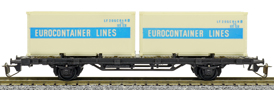 [N�kladn� vozy] &rarr;&nbsp;[N�zkost�nn�]&nbsp;&rarr;&nbsp;[2-os� Sm]&nbsp;&rarr;&nbsp;[0]4521: n�kladn� plo�inov� v�z �ern� se dv�ma 20&prime; kontejnery „EUROCONTAINER LINES“