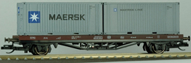 [N�kladn� vozy] &rarr;&nbsp;[N�zkost�nn�]&nbsp;&rarr;&nbsp;[2-os� kontejnerov� Lgs 579]&nbsp;&rarr;&nbsp;1763: plo�inov� n�kladn� v�y �ervenohn�d� se dv�ma kontejnery „Maersk“