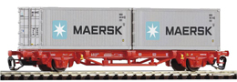 [N�kladn� vozy] &rarr;&nbsp;[N�zkost�nn�]&nbsp;&rarr;&nbsp;[2-os� kontejnerov� Lgs 579]&nbsp;&rarr;&nbsp;47720: plo�inov� v�z �erven� se dv�ma kontejnery 20&prime; „Maersk“