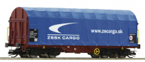 [N�kladn� vozy] &rarr;&nbsp;[N�zkost�nn�]&nbsp;&rarr;&nbsp;[4-os� plo�inov� Shimms]&nbsp;&rarr;&nbsp;5190001: plo�inov� v�z hn�d� s odsuvnou modrou plachtou „ZSSK CARGO“