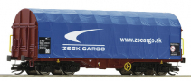 [N�kladn� vozy] &rarr;&nbsp;[N�zkost�nn�]&nbsp;&rarr;&nbsp;[4-os� plo�inov� Shimms]&nbsp;&rarr;&nbsp;5190001: plo�inov� v�z hn�d� s odsuvnou modrou plachtou „ZSSK CARGO“