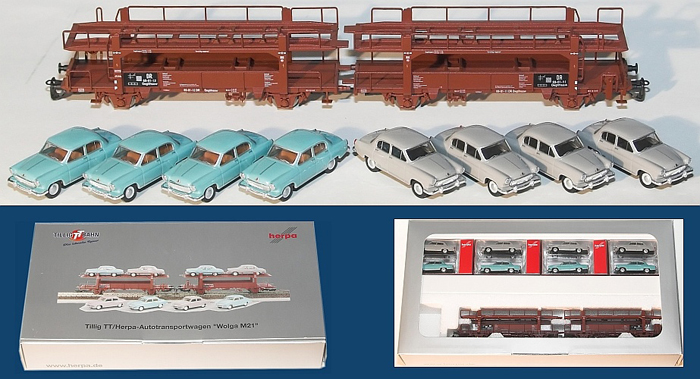 [N�kladn� vozy] &rarr;&nbsp;[Speci�ln�]&nbsp;&rarr;&nbsp;[Na p�epravu aut]&nbsp;&rarr;&nbsp;500470: �ervenohn�d� s n�kladem aut Volha