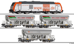 [Soupravy] &rarr;&nbsp;[S lokomotivou]&nbsp;&rarr;&nbsp;01083 E: set n�kladn�cho vlaku „Schottertransport der HVLE“,