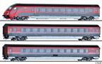 [Soupravy] &rarr;&nbsp;[Osobn�]&nbsp;&rarr;&nbsp;01755 E: set t�� rychl�kov�ch voz� „Railjet“ v barv�ch �BB