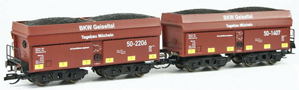[Soupravy] &rarr;&nbsp;[N�kladn�]&nbsp;&rarr;&nbsp;23031: set dvou samov�sypn�ch voz� s n�kladem uhl� „BKW Geiseltal“ SET 1