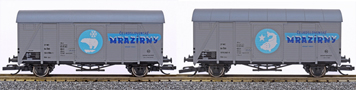 [Soupravy] &rarr;&nbsp;[N�kladn�]&nbsp;&rarr;&nbsp;S306: set dvou chlad�c�ch voz� „�eskoslovensk� mraz�rny“