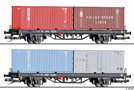 [Soupravy] &rarr;&nbsp;[N�kladn�]&nbsp;&rarr;&nbsp;01090: set dvou plo�inov�ch voz� lo�en�ch kontejnery 20&prime;