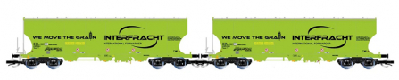 [Soupravy] &rarr;&nbsp;[N�kladn�]&nbsp;&rarr;&nbsp;HN9759: set dvou n�kladn�ch samov�sypn�ch voz� na p�epravu obil� „INTERFRACHT”