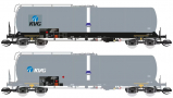 [Soupravy] &rarr;&nbsp;[N�kladn�]&nbsp;&rarr;&nbsp;120214: set dvou �ed�ch kotlov�ch voz� na lehk� oleje „KVG“